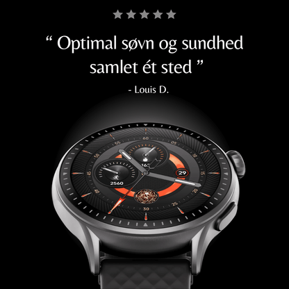 Smartwatch go skærm med hvid baggrund

5 stjerner og med citat: "Optimal søvn og sundhed samlet ét sted"